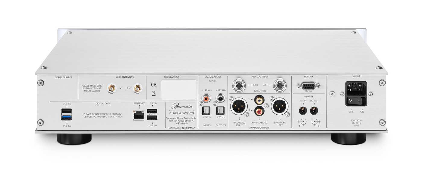 Burmester Musiccenter 151 MKII Anschlüsse Rückseite