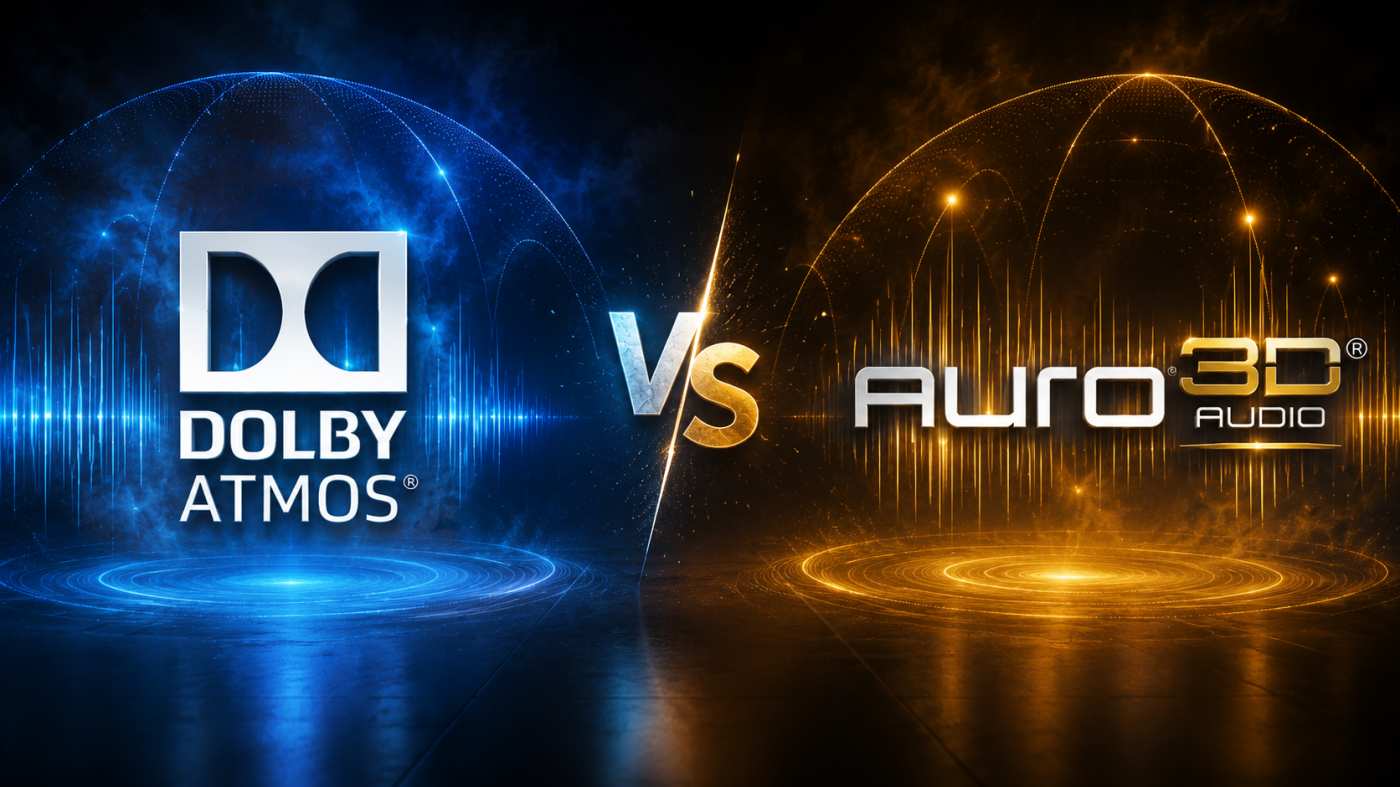 Bild zweidr Logos: Dolby Atmos versus Auro 3D