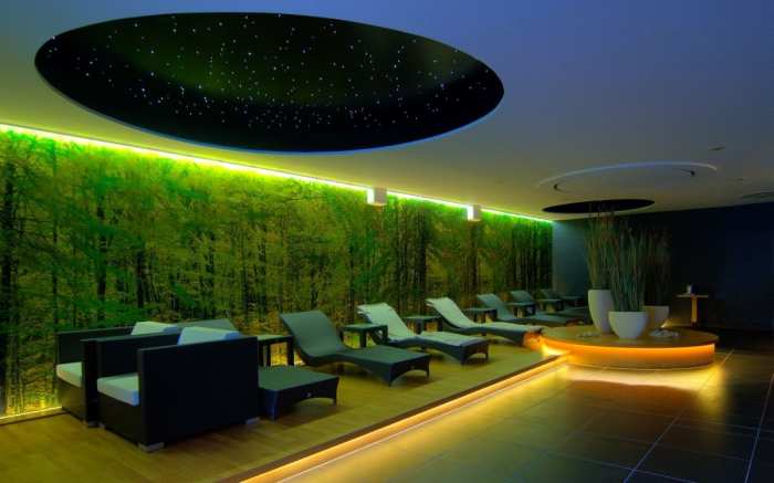 Wellness-Areal mit Beschallungssystem von NewTec