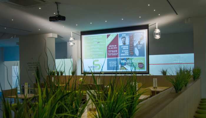 Multiroom-Audiosystem mit Sonos Streaming und NewTec Lautsprechern im Sportzentrum