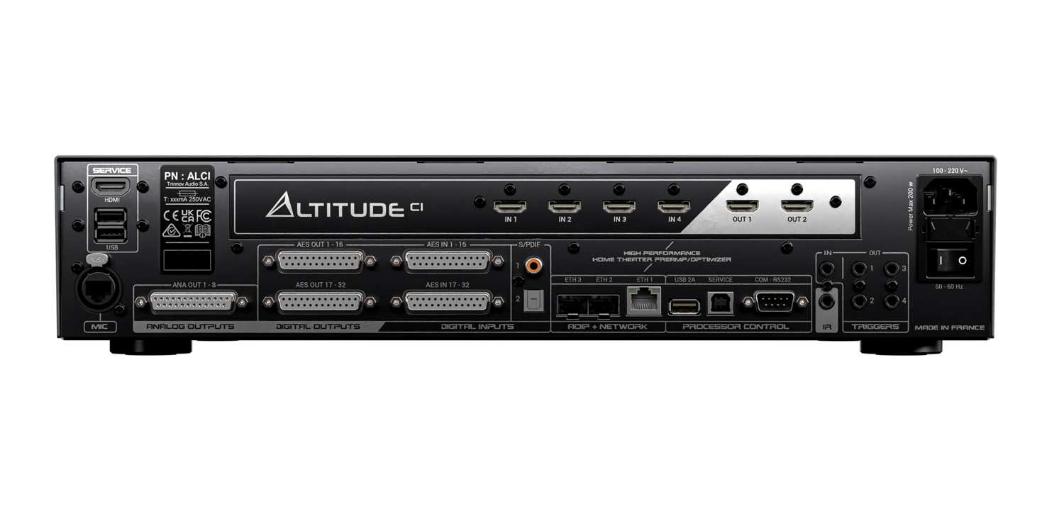 Trinnov Altitude CI Rückansicht