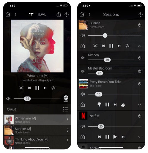 Control4 - Screen - Musikserver