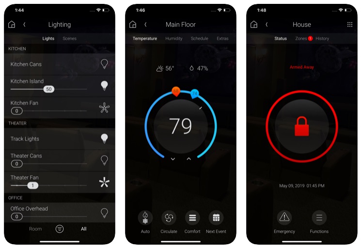 Control4 - Screen - Lichtsteuerung