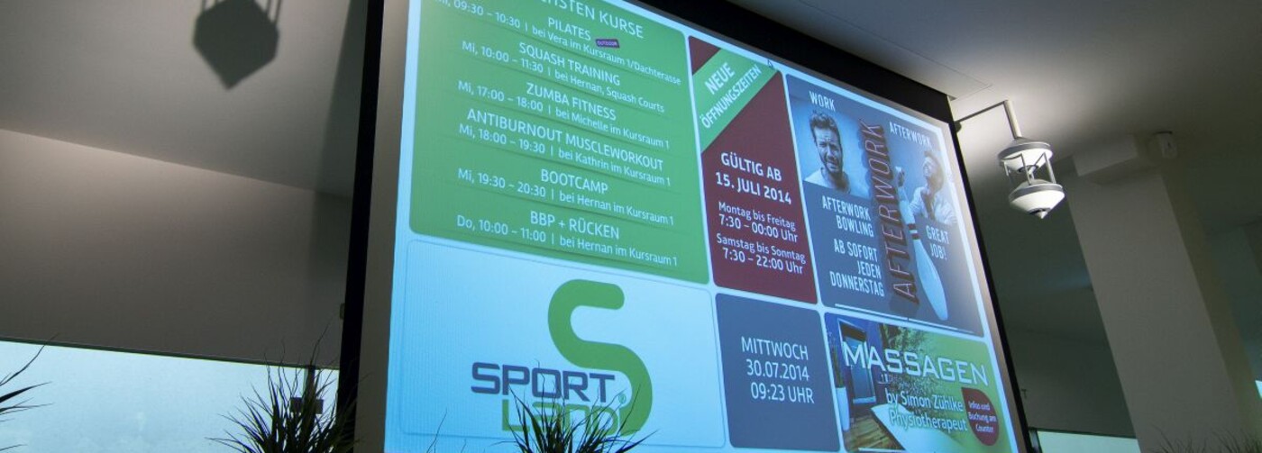 Business-Projektion HiFi Forum Baiersdorf