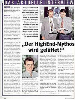 Bericht - HIFI VISION - Marktanalyse HighEnd